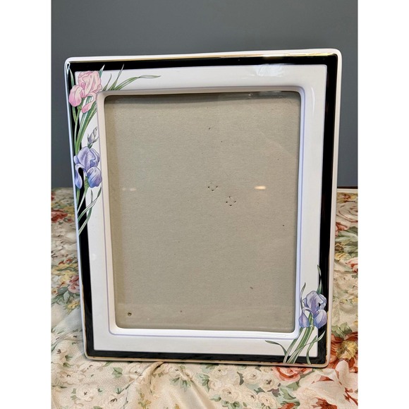 Vintage Other - Vintage Terragrafics Marlene Moore 8x10 Porcelain Floral Cottage Picture Frame
